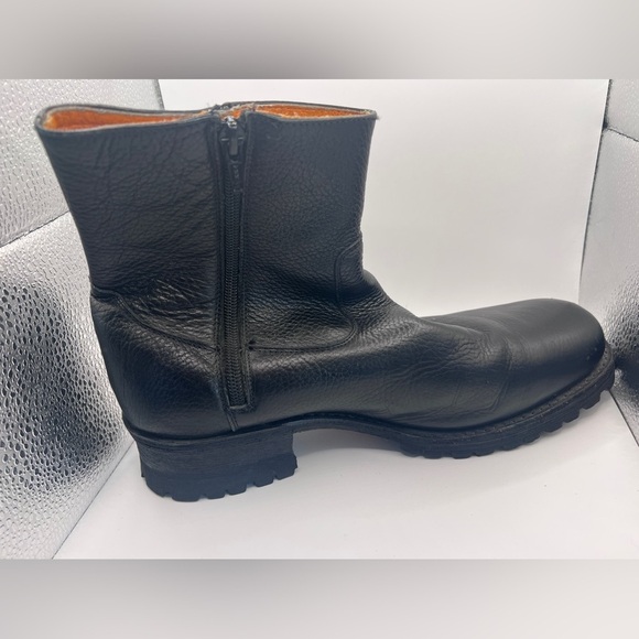 Frye Bowery leather men’s side zip boot, black leather, size 9.5 - Picture 8 of 10